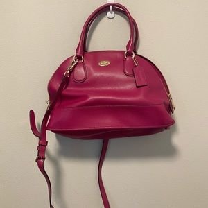 Raspberry Coach Purse